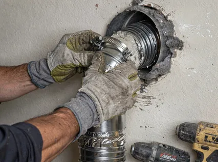 Dryer Vent Hose Installation in Westport