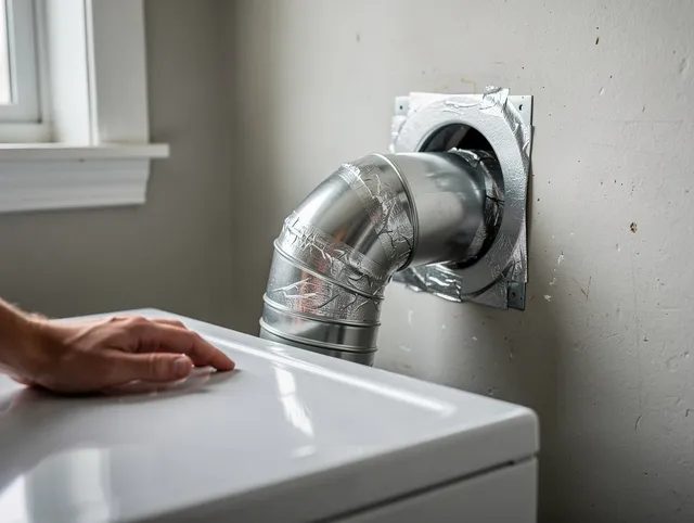 Westport Dryer Vent Cleaning expert performing professional dryer vent repair and installation in Westport